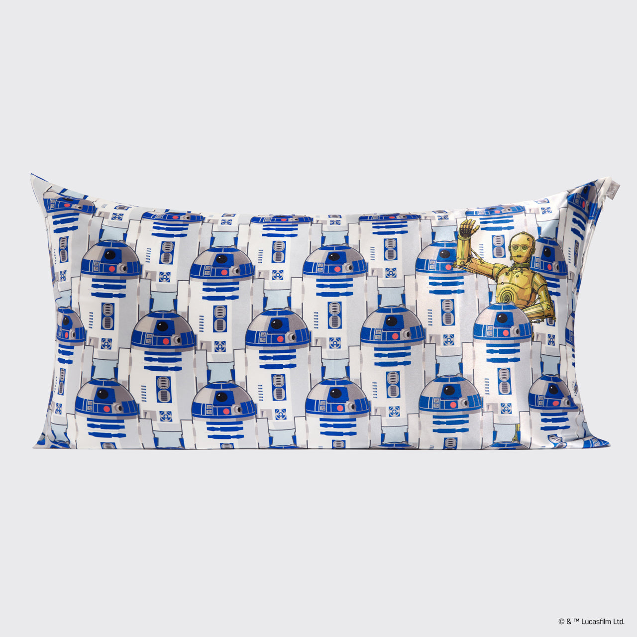 Star Wars™ &amp; Kitsch Satin Pillowcase in R2-D2 &amp; C-3PO 4 Pack - King
