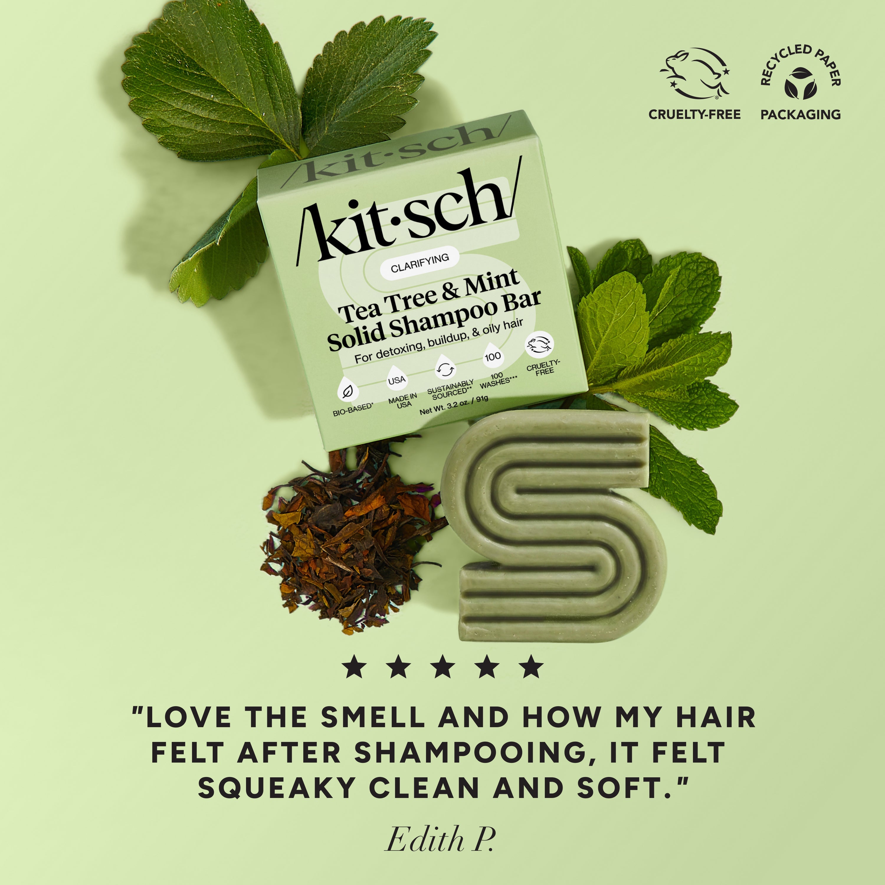 Tea Tree &amp; Mint Clarifying Shampoo Bar
