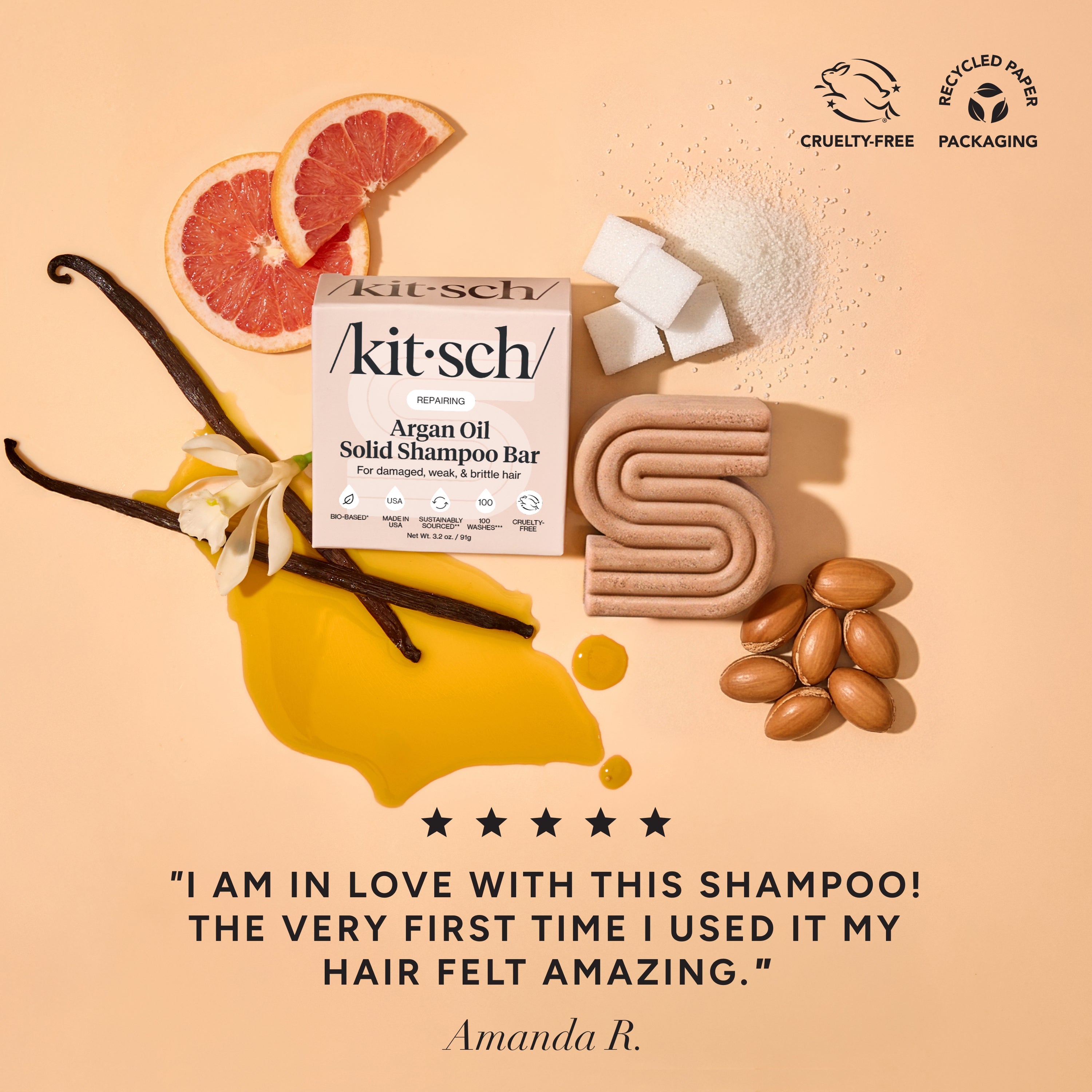 Repairing Argan Oil Shampoo &amp; Conditioner Bar Combo