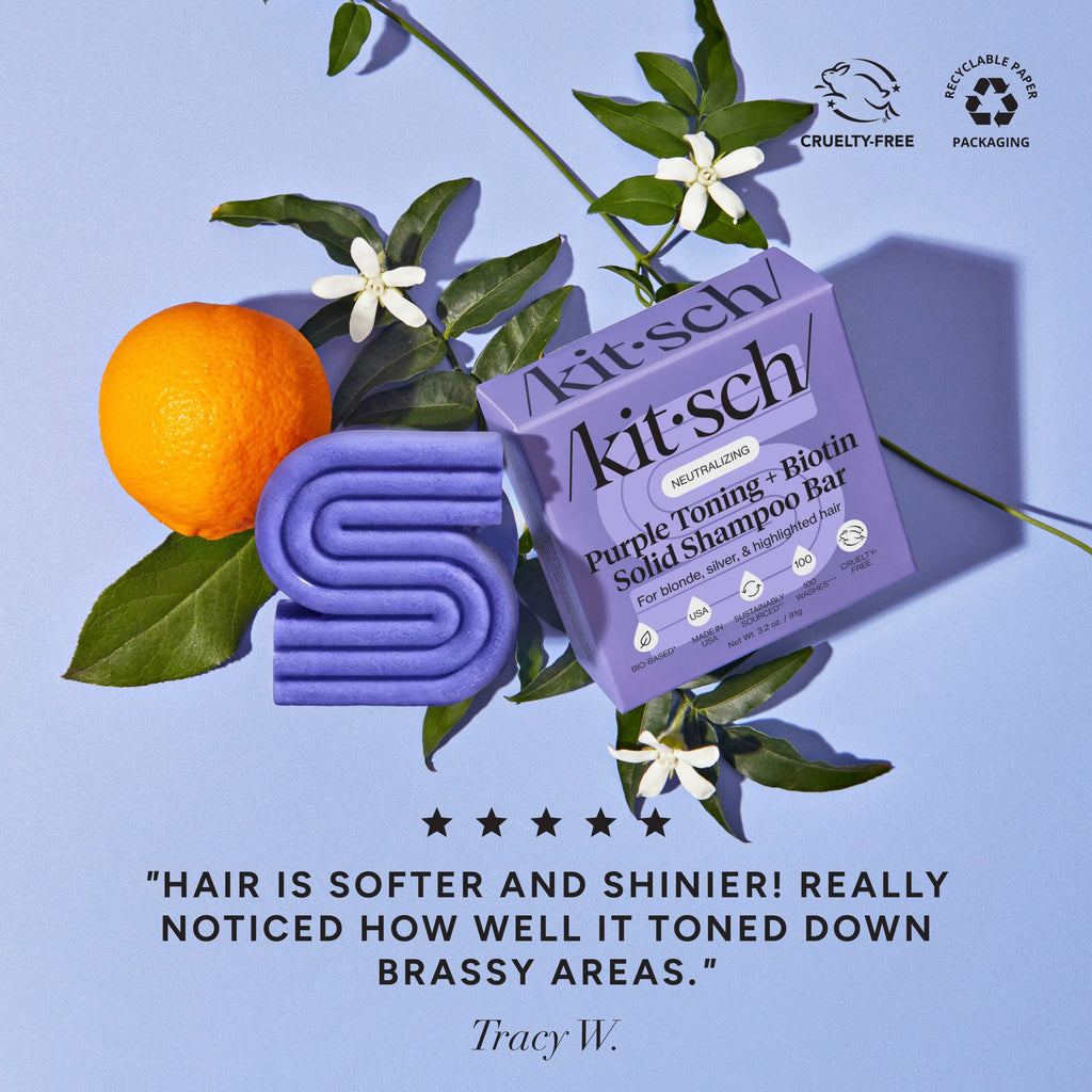 Purple Toning Shampoo Bar for Color Treated &amp; Grey Hair