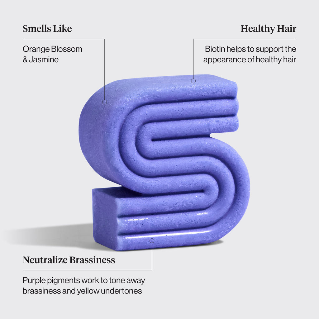Purple Toning Shampoo Bar for Color Treated &amp; Grey Hair