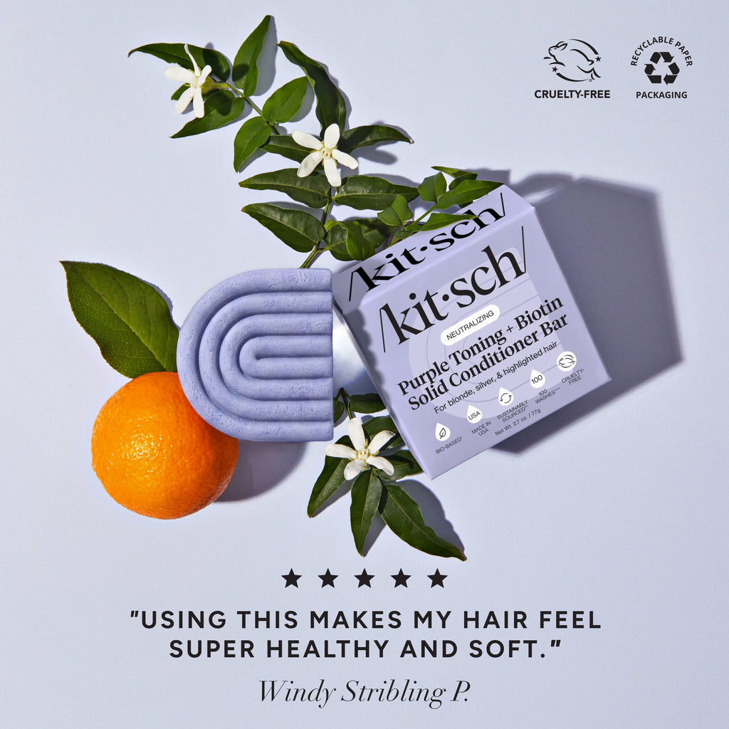 Purple Toning Shampoo &amp; Conditioner Bar Combo for Color-Treated &amp; Grey Hair